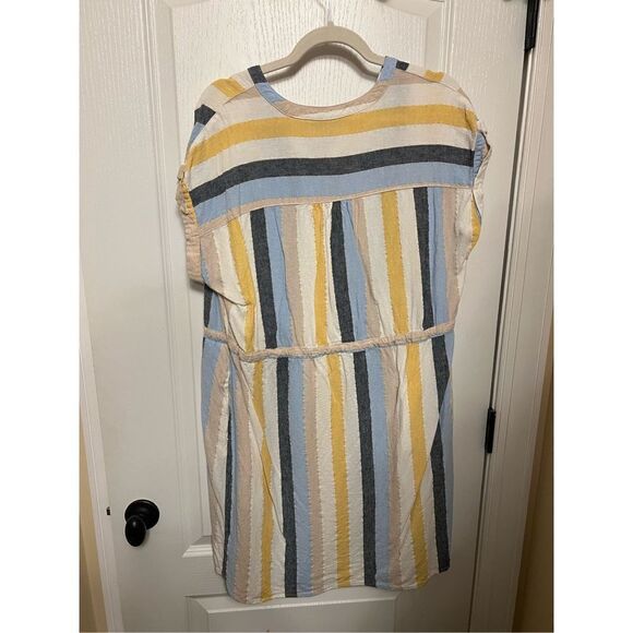 Time and Tru striped shirt dress with belt - Picture 3 of 6